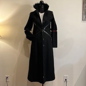 Heavy Red full length coat